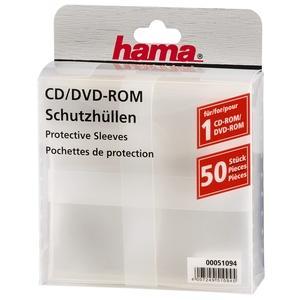 Image of Hama Cd/dvd Rom Hoezen Transp. 50st. - Hama