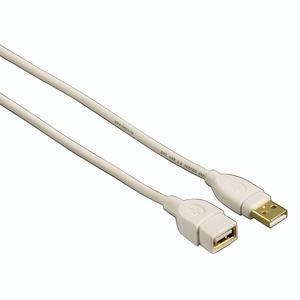 Image of Hama Usb Extension Cable, A-Plug - A-Socket, 3 M, White