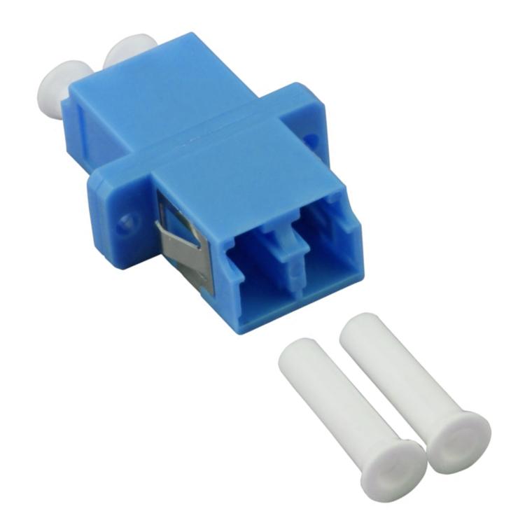 LC duplex adapter singlemode blue, sleeve ceramic - EFB