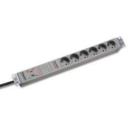 Image of 19 Socket strip 6-way with surge protection - Techtube Pro