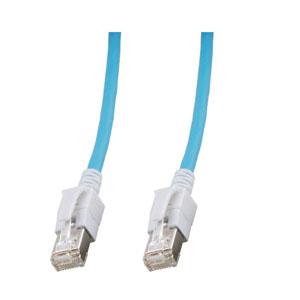 Image of DC LED Patch Cable Cat.6a, S/FTP, blue, 1,0m - Techtube Pro