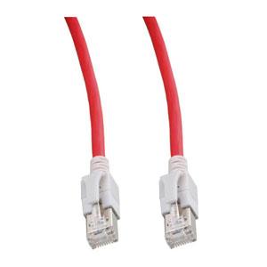 Image of DC LED patch cable Cat.6a, S/FTP, red, 10.0m - Techtube Pro