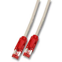 Image of RJ45 Gbit.CrossoverC. Cat.6 S/FTP,TM21,grey(red B.) 1.0m - Techtube Pr