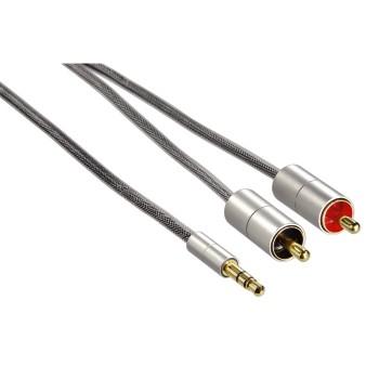 Image of Hama Audio Cable 3.5Jack-2Rca Alu Line/1M