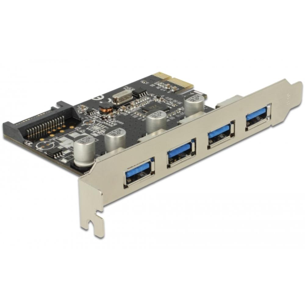 PCI Express Kaart – 4x USB 3.0 - Delock