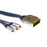 Image of Intronics High quality verloopkabel Scart male - 3x tulp male