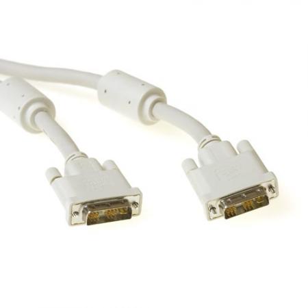 Image of DVI-I single link 18+4+1 - 3 meter - Wit - ACT