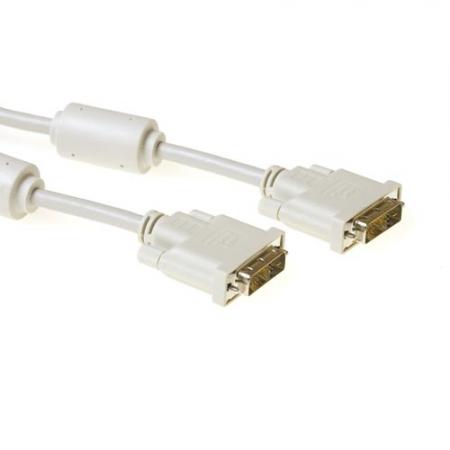 Image of DVI-D single link 18+1 - 5 meter - Wit - ACT