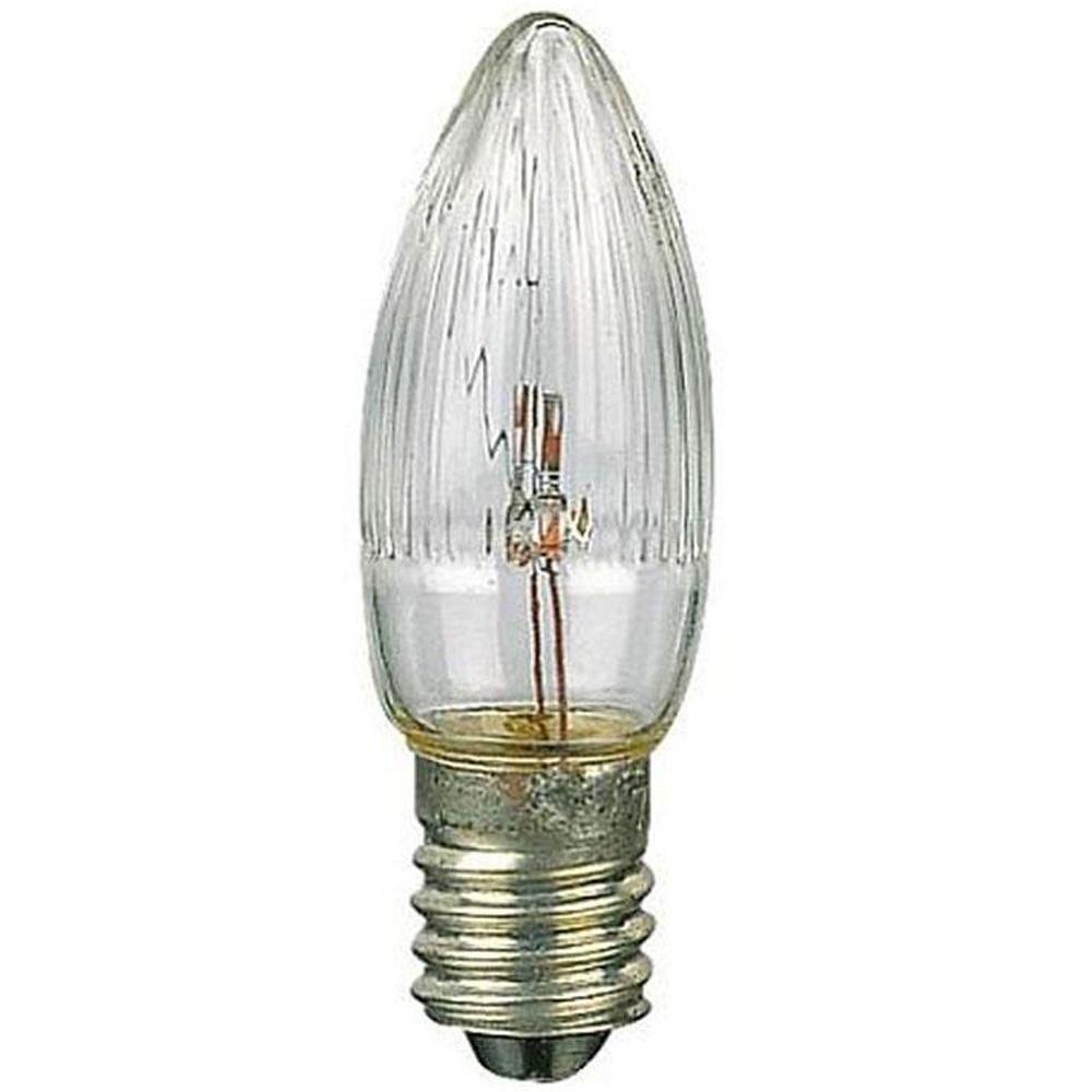 Reserve kerstlampje - E10 - 3 stuks - 8 volt - koud wit