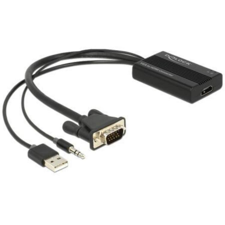 HDMI omvormer - USB / VGA / Jack naar HDMI