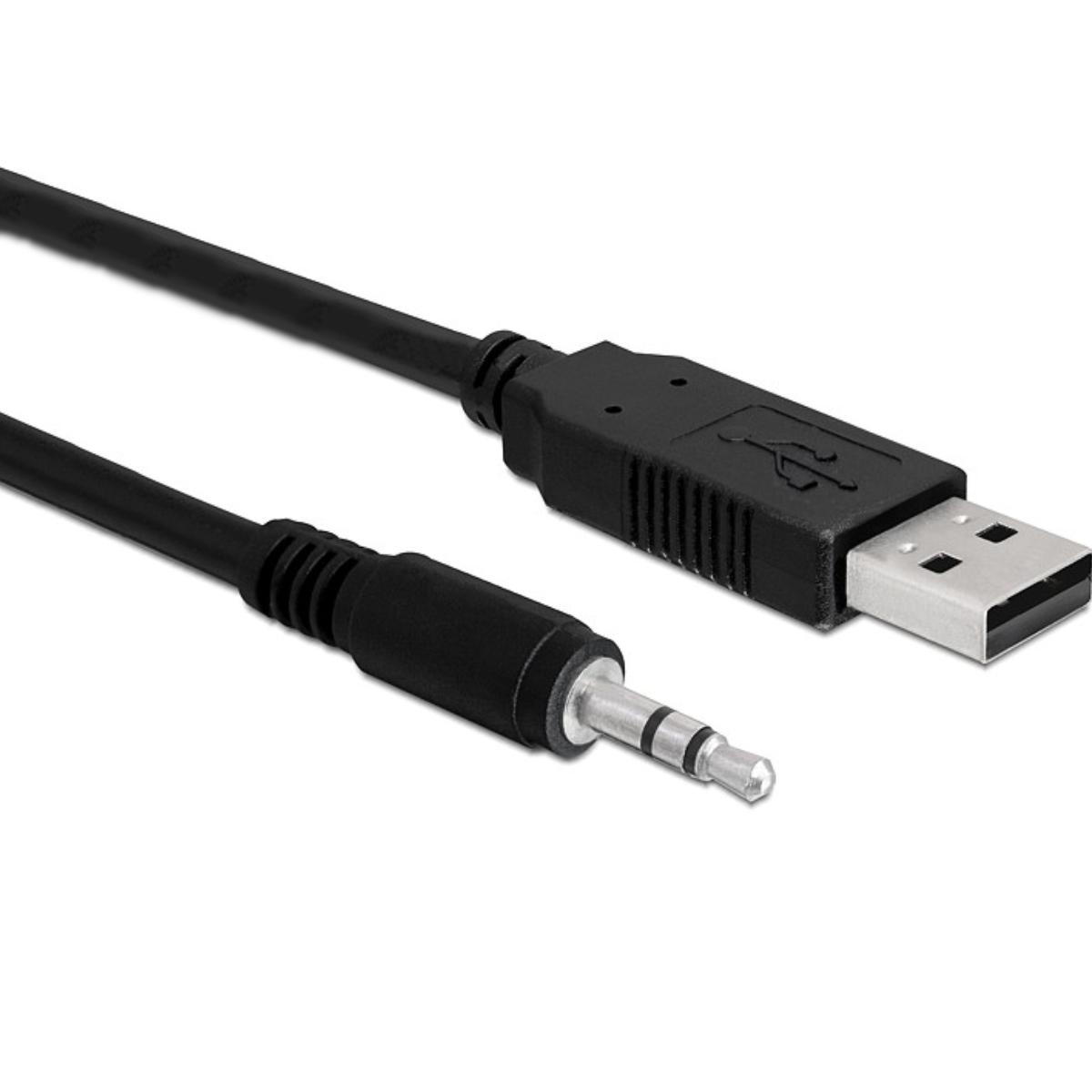 Image of DeLOCK USB 2.0/3.5 mm 1.8m 1.8m 3.5mm USB Zwart