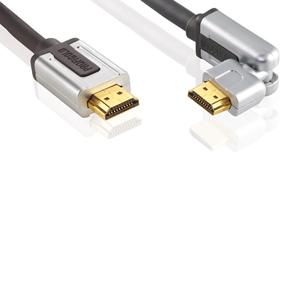 Image of High Speed HDMI Kabel Met Ethernet HDMI-Connector - HDMI-Connector Draaibaar 1.00 M Zwart