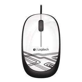 Image of Logitech M 105 bedraad muis USB wit PC muis