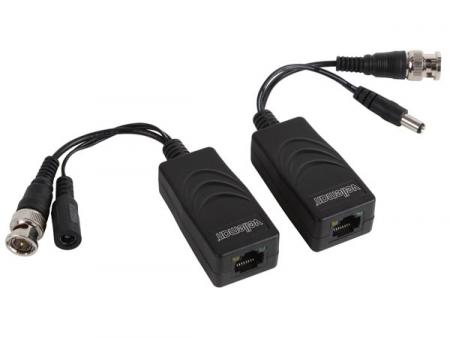 Image of VIDEO-/ VOEDINGSBALUN MET 8P8C (RJ45) CONNECTOR EN BNC/VOEDINGSKABELS