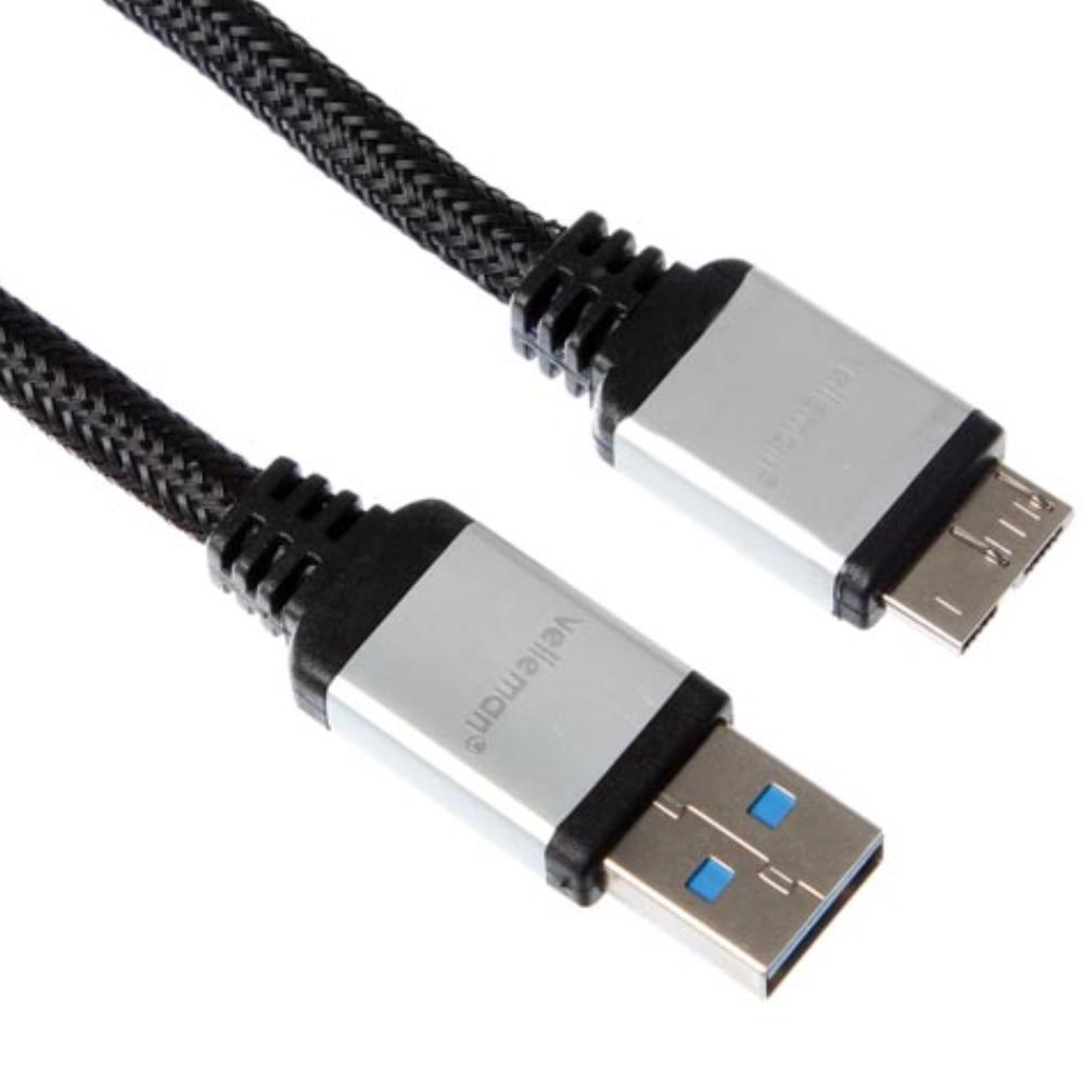 Image of Usb Kabel 3.0 - A Plug Naar Micro B Usb Plug / Professioneel / 1.80m