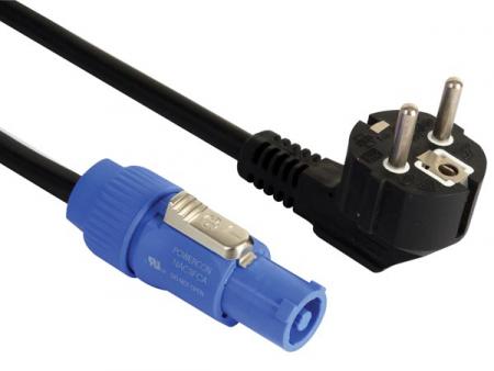 Image of Kabel Met Schuko- Naar Powercon-connector 230v - 5m - Pvc