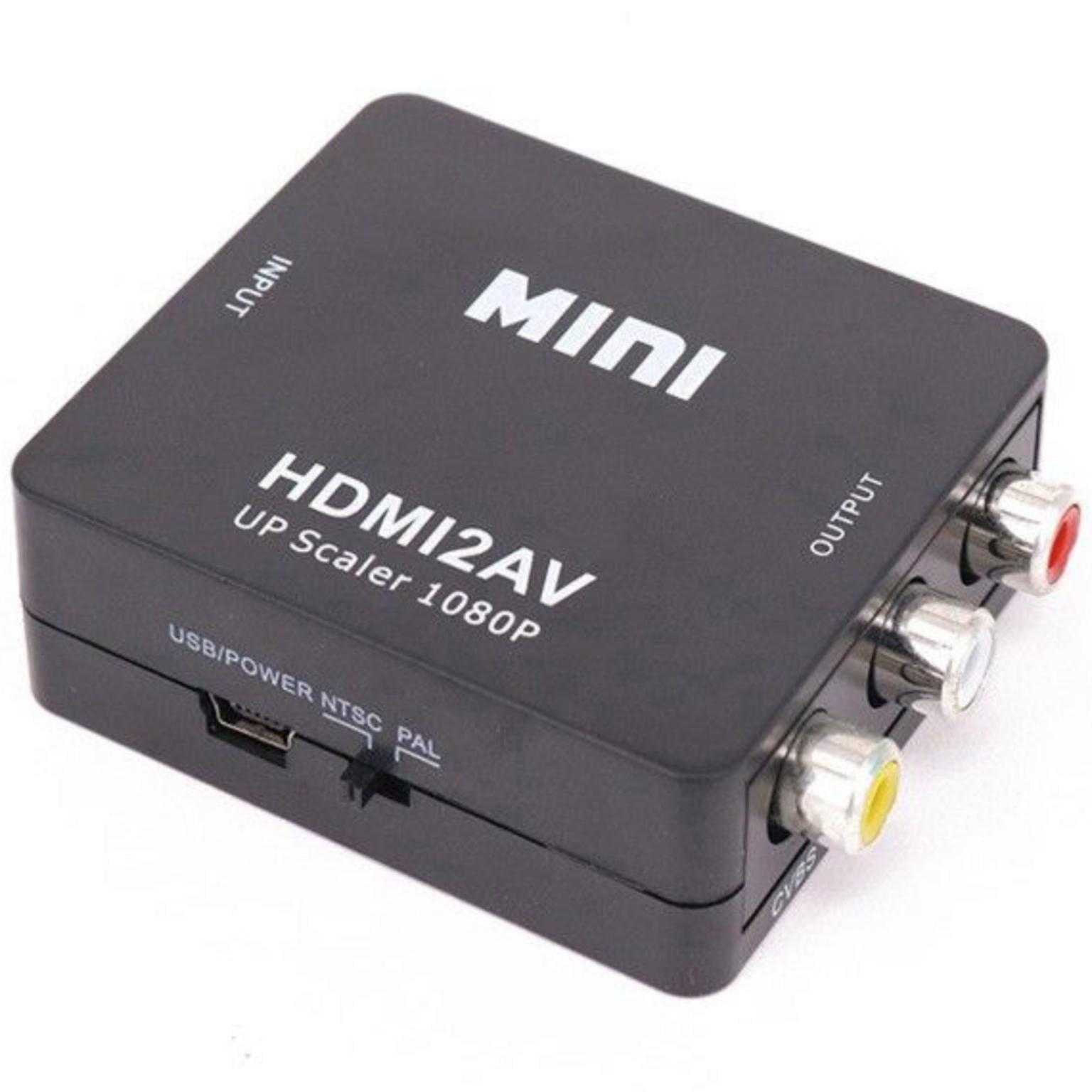 HDMI omvormer - HDMI naar composiet/tulp - Allteq