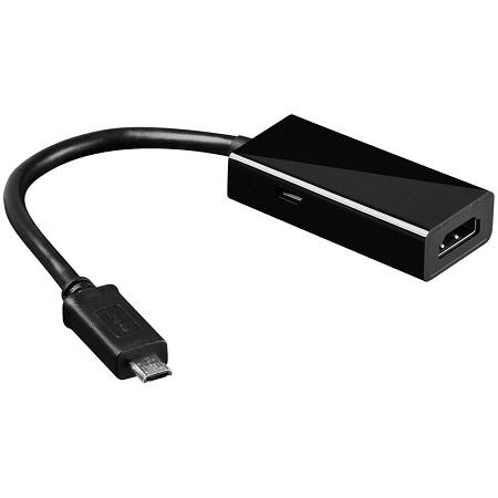 Image of HDMI Adapter [1x SlimPort - 1x HDMI-bus] Zwart Goobay