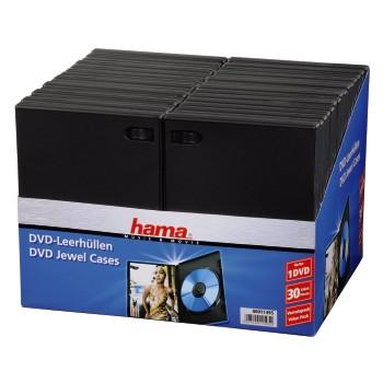 Image of DVD-BOX ZWART 30-PAK ROOD - Hama