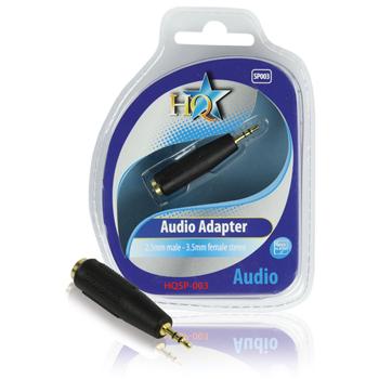 Image of Audio adapter 2.5mm mannelijk - 3.5mm vrouwelijk stereo - HQ