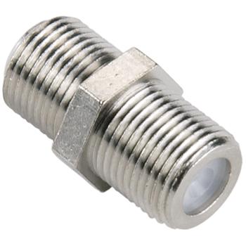 Image of Antenne Adapter F-Connector Female - F-Connector Female Zilver