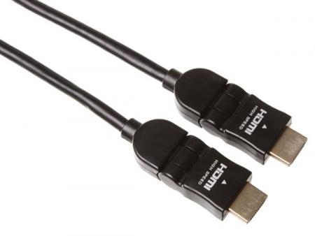 Image of 90 HDMI PLUG NAAR 90 HDMI PLUG - ZWART/BASIS/1.50m - Velleman