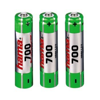 Image of Hama HR03 AAA oplaadbare batterij (potlood) NiMH 700 mAh 1.2 V 3 stuks