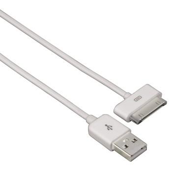 Image of Hama iPad/iPhone/iPod Aansluitkabel [1x USB 2.0 stekker A - 1x Apple dock-stekker] 1 m