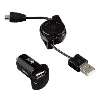 Image of GSM 12V MICRO USB LADER SET ROLL-UP - Hama