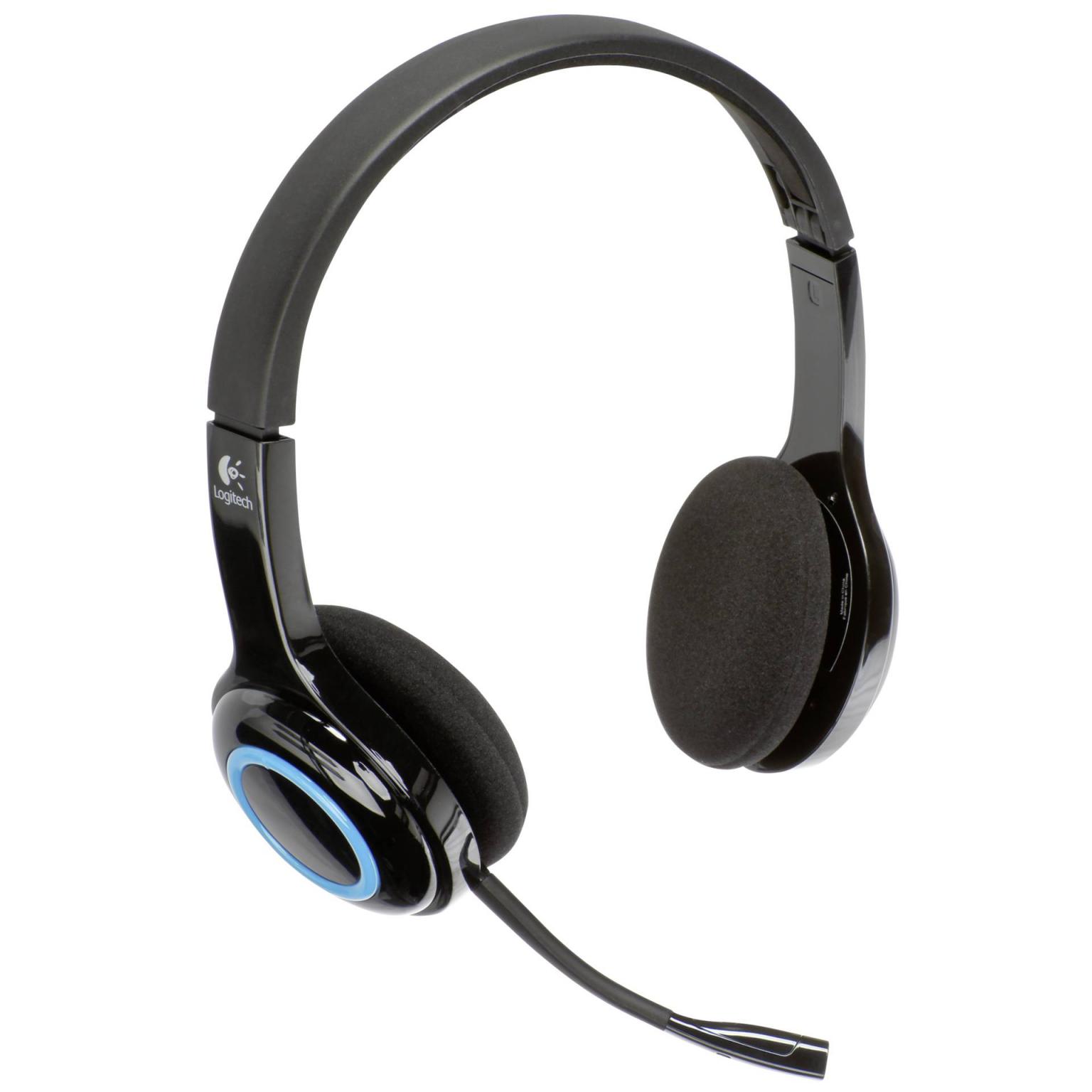 Image of H600 draadloos headset zwart / blauw - Logitech