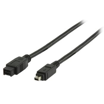 Image of FireWire 400 Kabel FireWire 4-Pins Male - FireWire 9-Pins Male 2.00 M Zwart