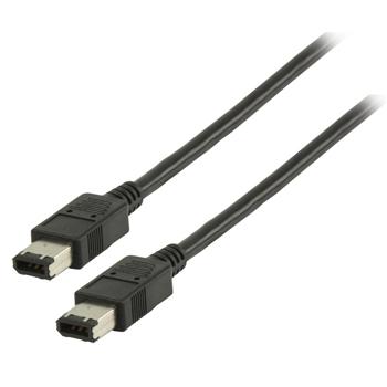 Image of FireWire 400 Kabel FireWire 6-Pins Male - FireWire 6-Pins Male 2.00 M Zwart