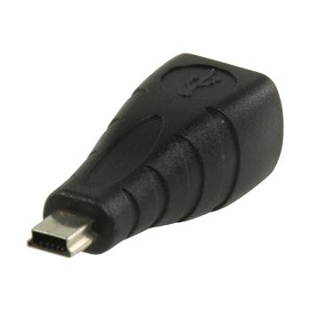 Image of USB 2.0 USB B female - USB mini 5-pin male adapter - Valueline