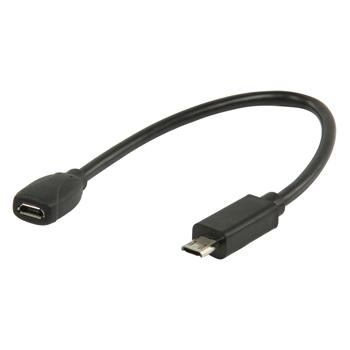 Image of USB micro B (MHL) - micro B 11-pin datakabel 0,20 m - Valueline