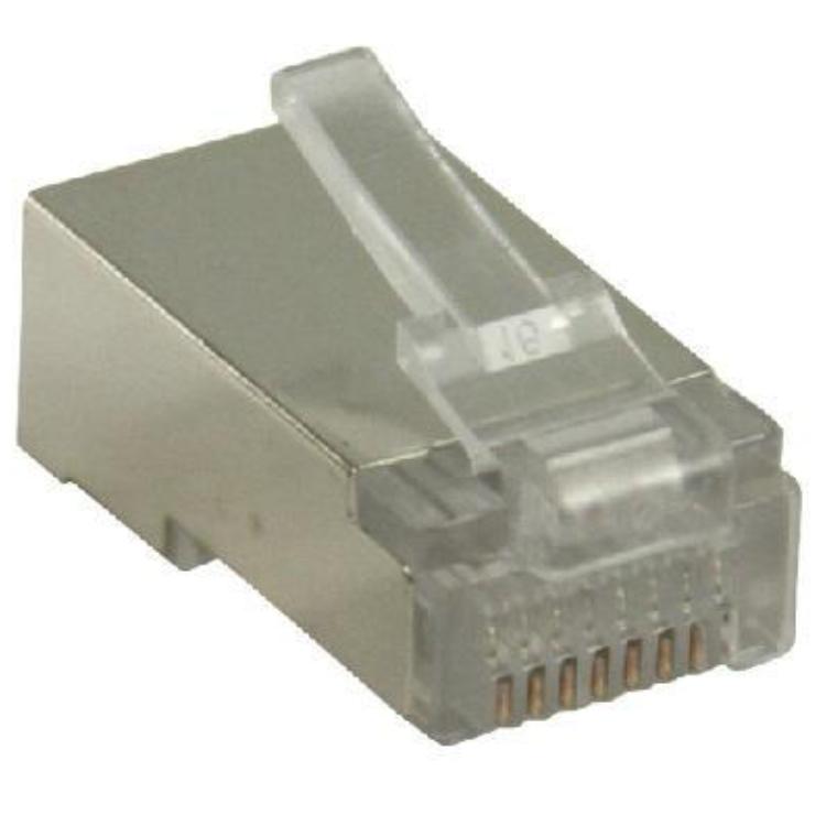 Image of Connector RJ45 Stranded STP CAT5 Male PVC Transparant