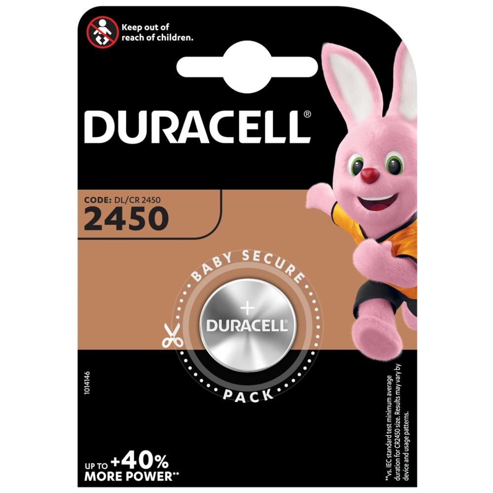 Knoopcel batterij - CR2450 - Duracell