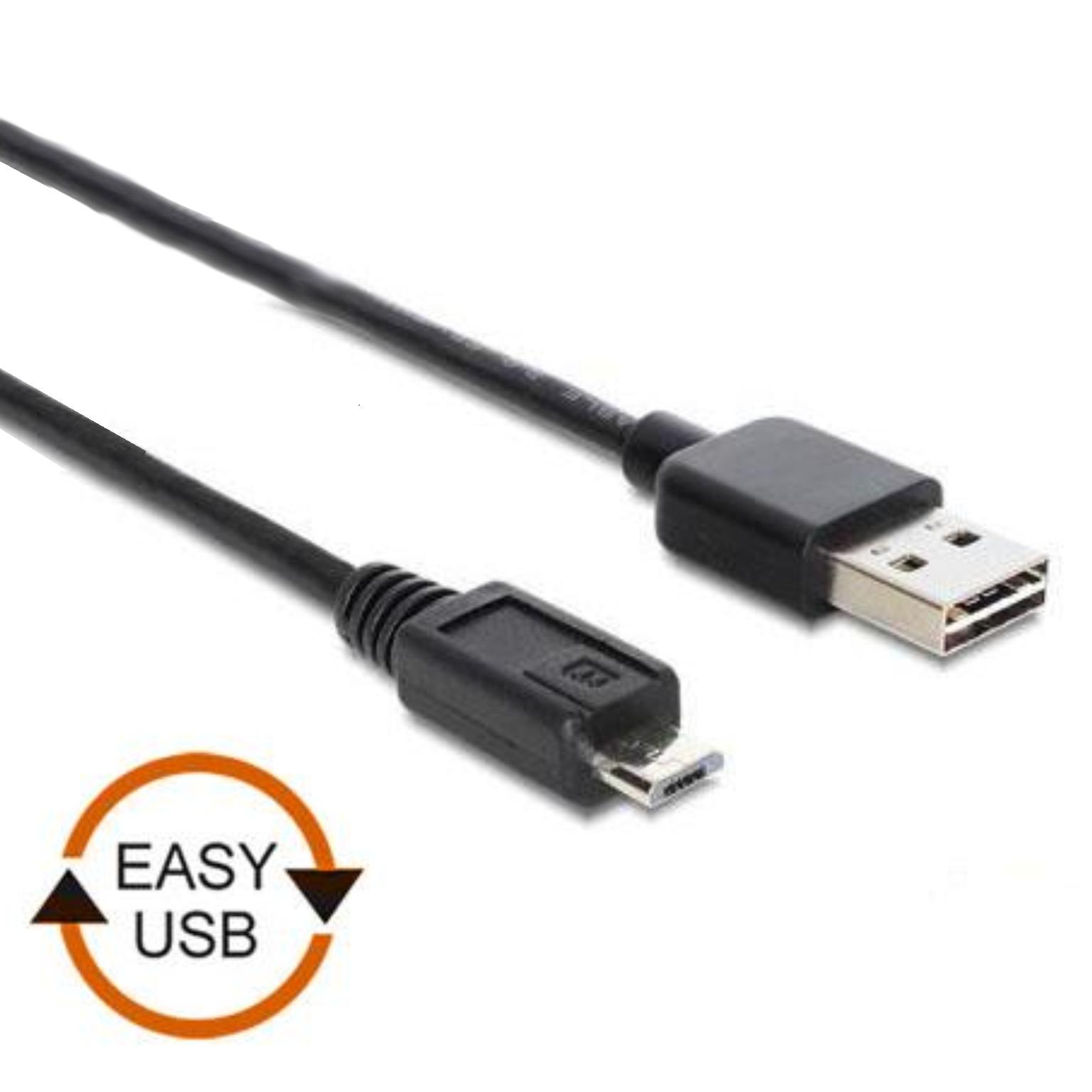 Image of Easy USB 2.0 micro kabel - 1 meter - Zwart - Goobay