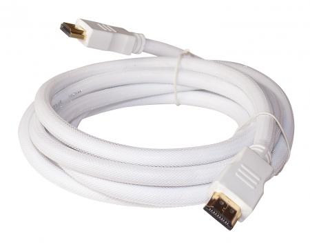 Image of HDMI-Kabel - 1.4 vergoldet - 7,5m mit weißem Low Density Nylon Mantel