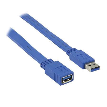 Image of USB 3.0 verlengkabel - 2 meter - Blauw - Valueline