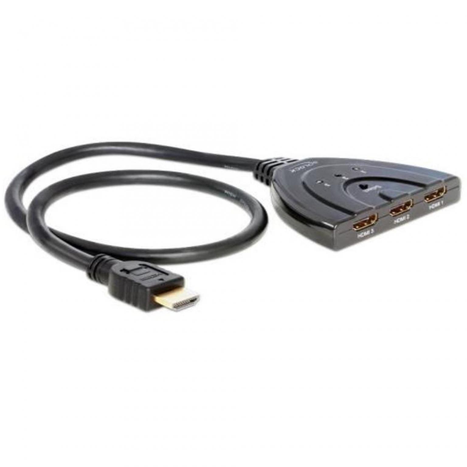 Image of 3-Poorts HDMI Splitter en schakelaar - Delock