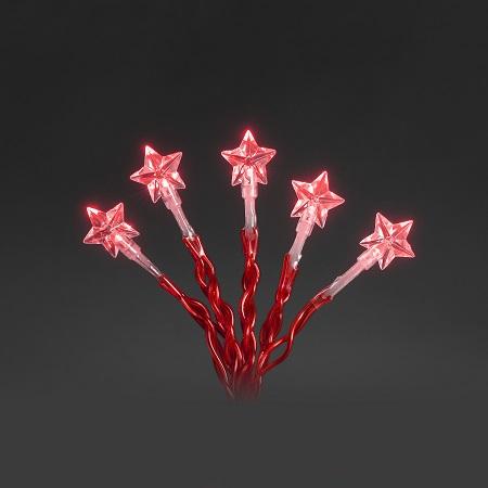 Image of Kerst decoratieverlichting - Rood - Geschikt voor binnen - Batterij ge