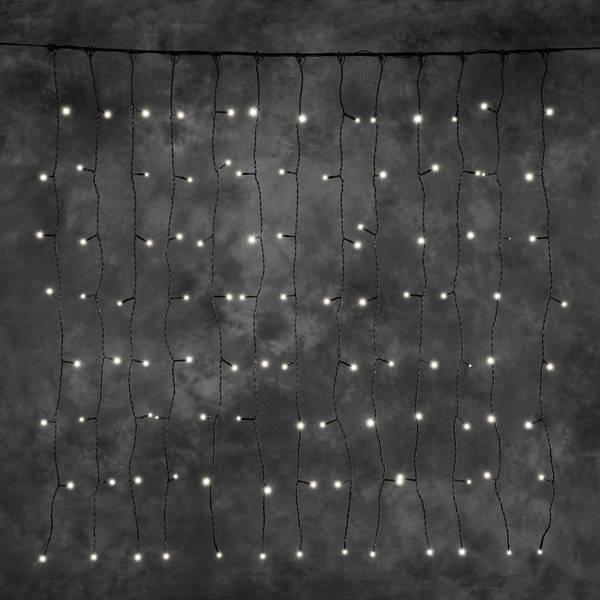 Lichtgordijn - led kerstverlichting buiten en binnen - 100 lampjes - 1 meter - warm wit
