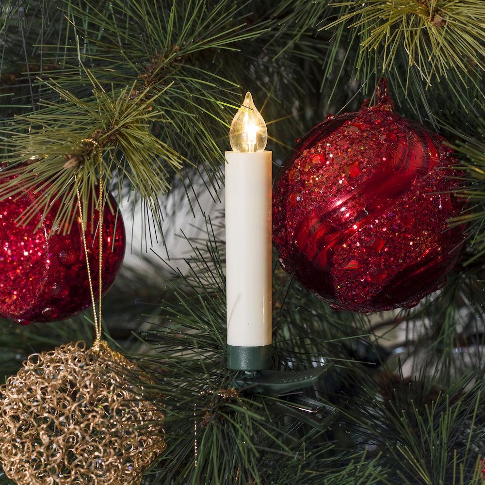 Kerstdecoratie - led kerstverlichting binnen - 10 lampjes - 10.8 cm - warm wit - 10x AA
