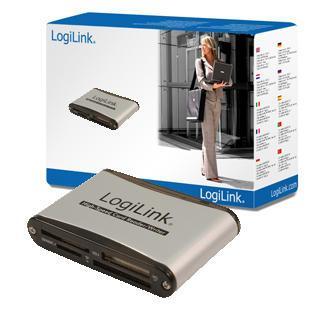 Image of LogiLink Cardreader USB 2.0 external Alu
