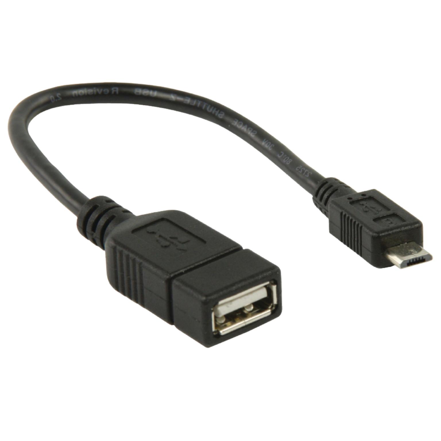 Micro USB 2.0 verlengkabel - Allteq
