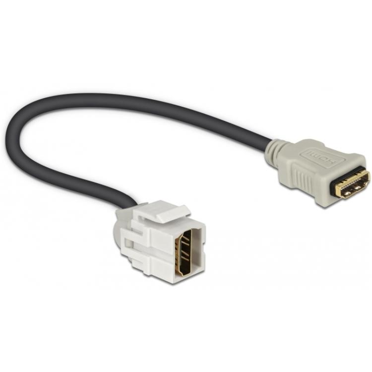 Kantelbare connector - Wit - Delock