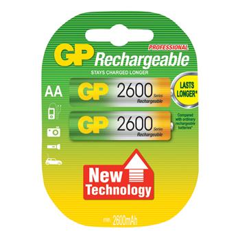 Image of GP AA NiMH 2600 mAh batterijen 2-pack