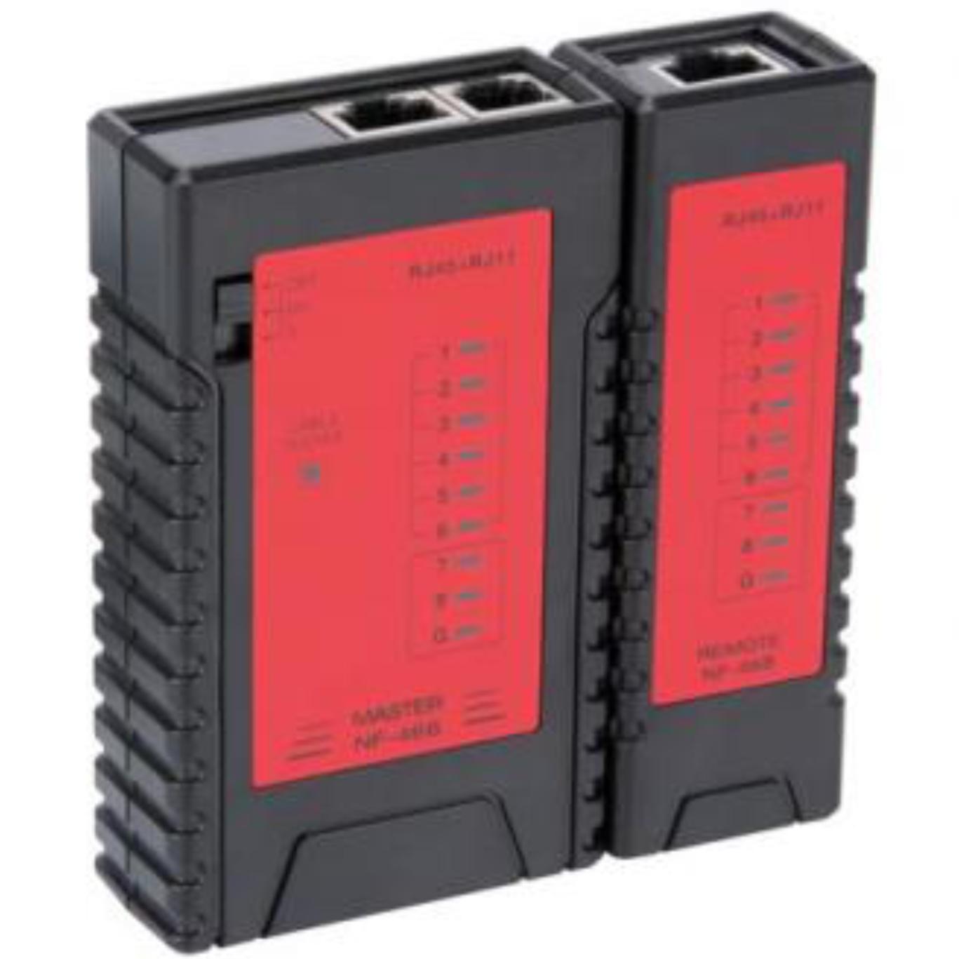 Kabel tester : UTP/FTP/STP - Aansluitingen: RJ45/RJ11/RJ12
