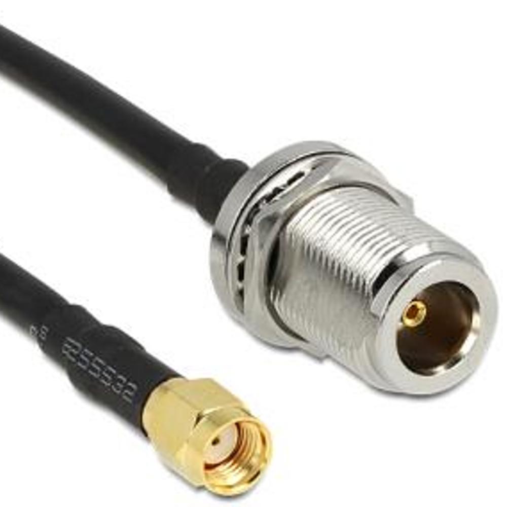 RP-SMA kabel - 1.5 meter - Delock
