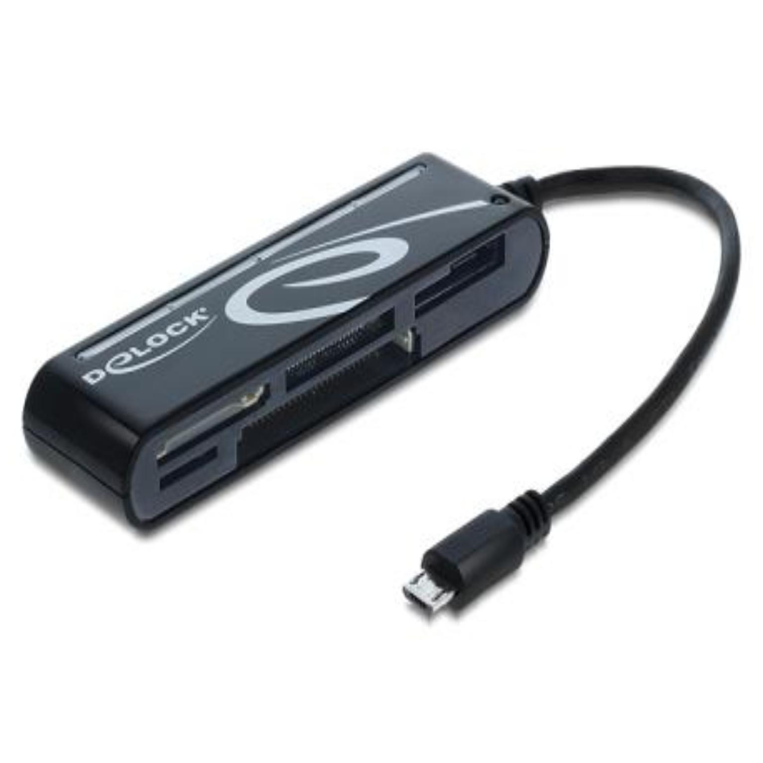 Kaartlezer - Micro USB OTG - Delock